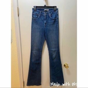 High waisted bell bottoms